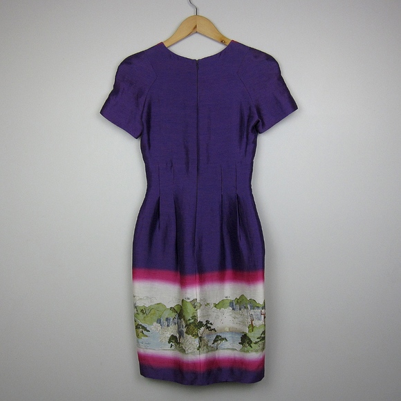 Matthew Williamson purple and pink landscape dress - Picture 2 of 7